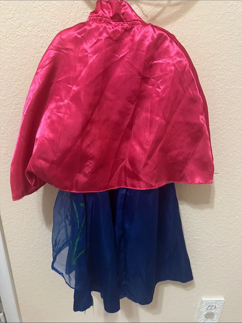 Girls Pink and Blue Princess Anna Costume Dress